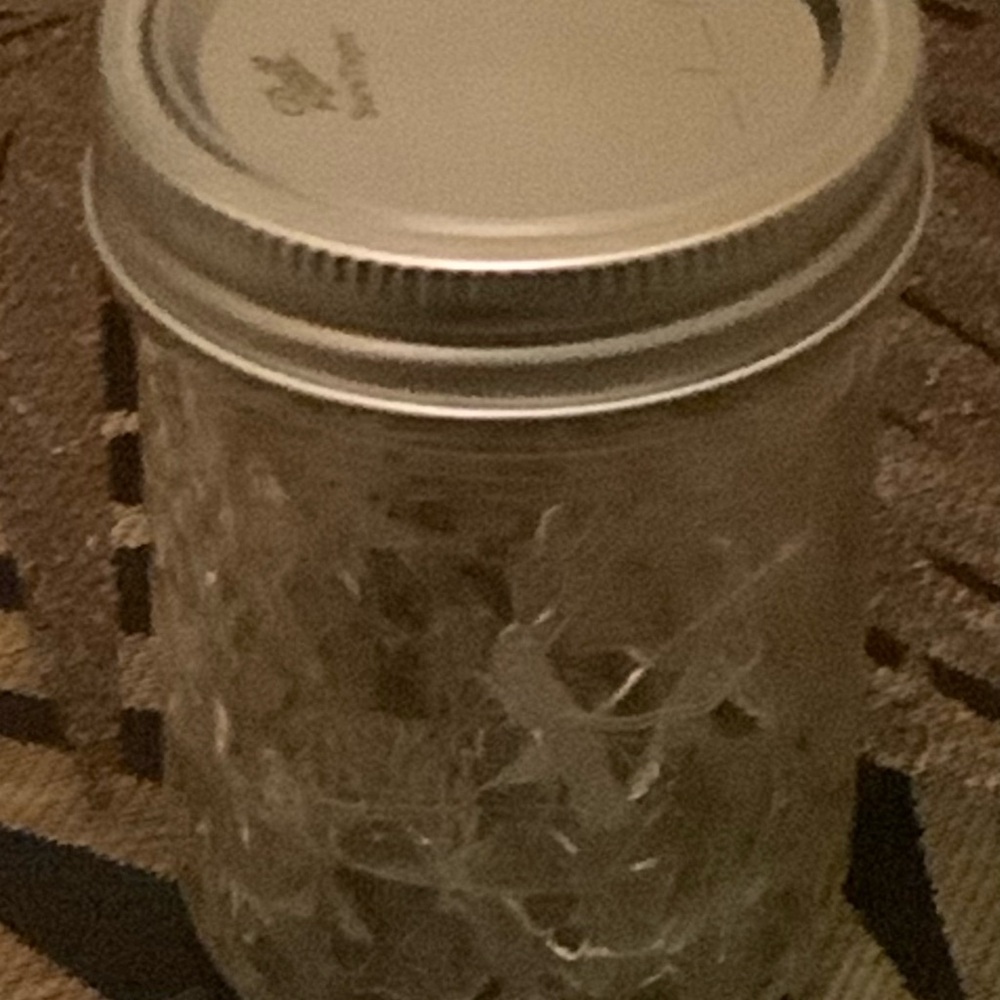 PINK 1/2 PINT MASON JAR w/ LED FAIRY-LIGHTS/HANDMADE/NWT - Picture 10 of 12